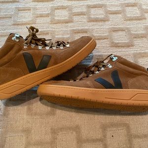 Veja Mid-top Suede Sneakers in Brown men’s